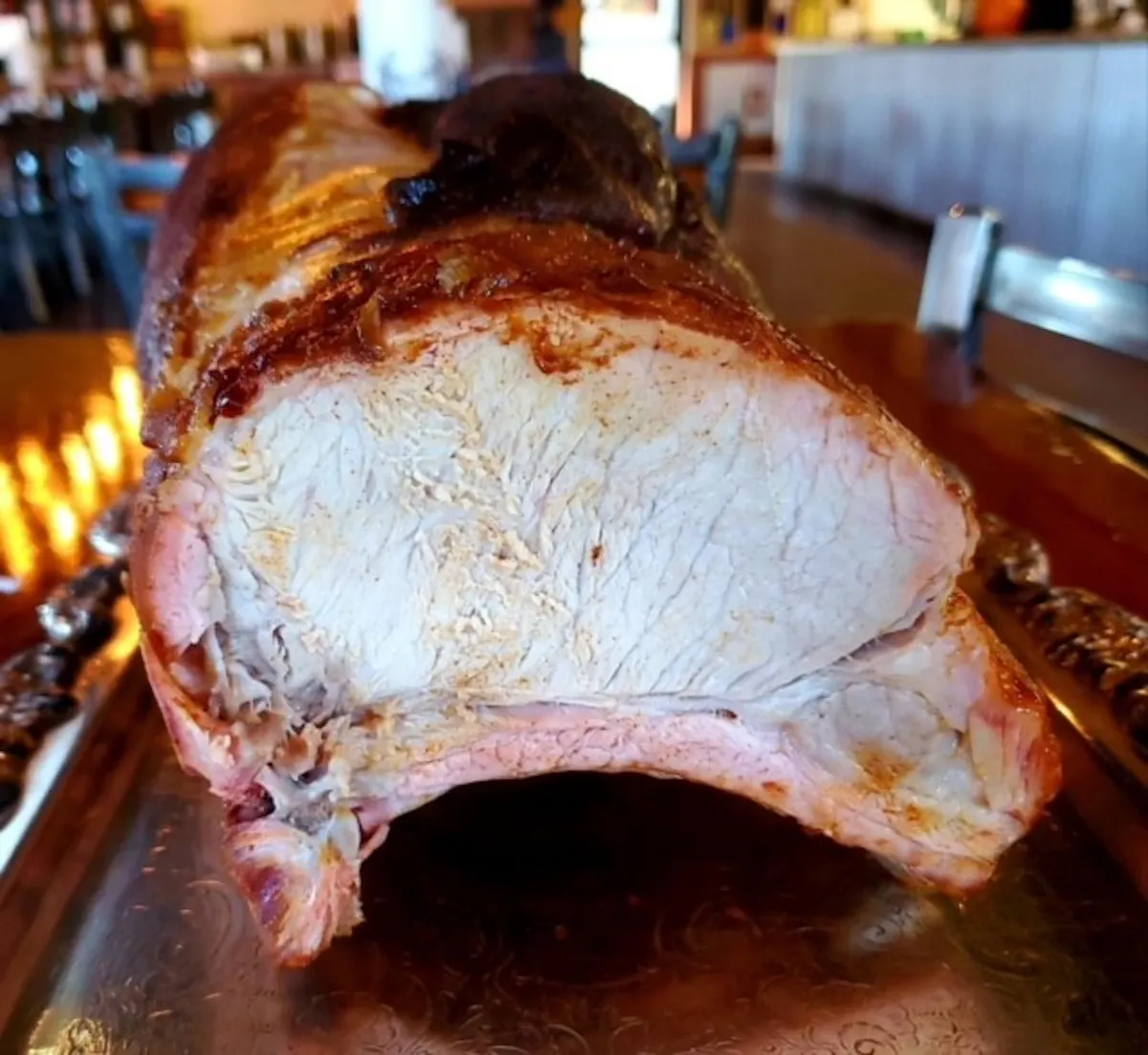 a close up of food